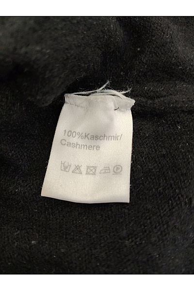 Zwillingsherz Černý kašmírový pulovr basic Velikost L | Zwillingsherz | obrázek 5