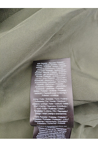 ONLY Dámský khaki kabát na zip s páskem zavinovací podzimní Vel. XL | ONLY | obrázek 6