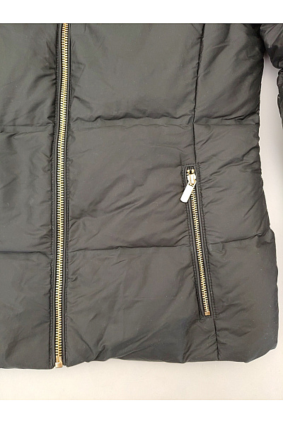 VERO MODA Černá prošívaná zimní bunda s kapucí Vel. EU XS | VERO MODA | obrázek 3