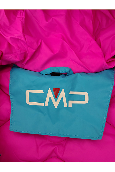 CMP Dívčí modrá prošívaná outdoorová bunda s kapucí | CMP | obrázek 5