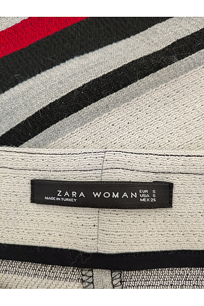 Last Woman Barevné pruhovaná pouzdrová midi sukně s rozparkem Vel. EU S | Last Woman | obrázek 8