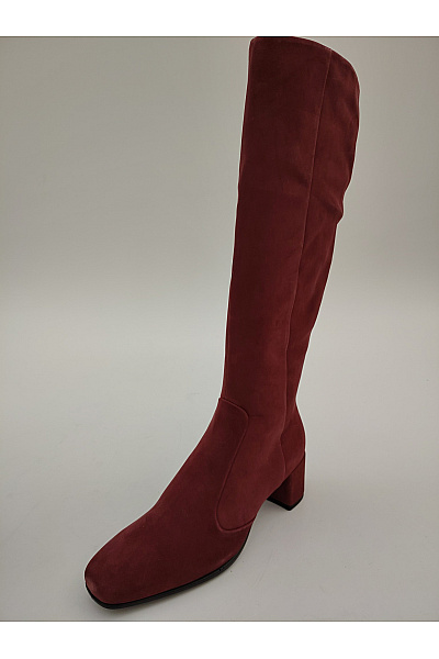Ecco Červené elegantní vysoké kozačky na podpatku zip Velikost EU 39 | ecco | obrázek 4