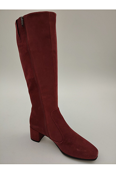 Ecco Červené elegantní vysoké kozačky na podpatku zip Velikost EU 39 | ecco | obrázek 5