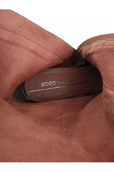 Ecco Červené elegantní vysoké kozačky na podpatku zip Velikost EU 39 | ecco | obrázek 7