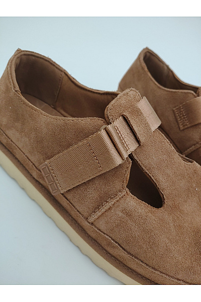 UGG Pánské hnědé semišové polobotky na platformě s páskem Vel. 43 | UGG | obrázek 5