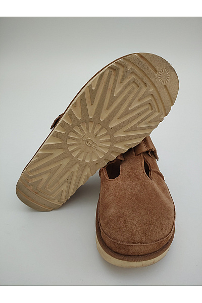 UGG Pánské hnědé semišové polobotky na platformě s páskem Vel. 43 | UGG | obrázek 6
