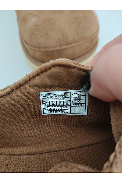 UGG Pánské hnědé semišové polobotky na platformě s páskem Vel. 43 | UGG | obrázek 8