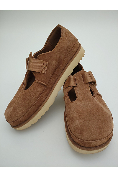 UGG Pánské hnědé semišové polobotky na platformě s páskem Vel. 43 | UGG | obrázek 10
