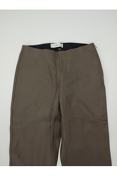MANGO Khaki koženkové úzké kalhoty s vysokým pasem Vel. EU S | MANGO | obrázek 4