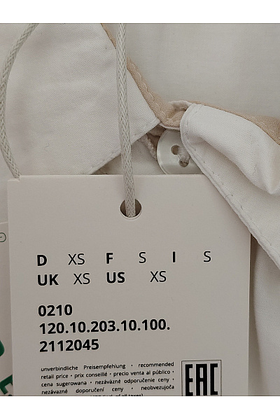 S.OLIVER Bílá bavlněná košilová halenka s dlouhým rukávem oversize Velikost XS | s.OLIVER | obrázek 7