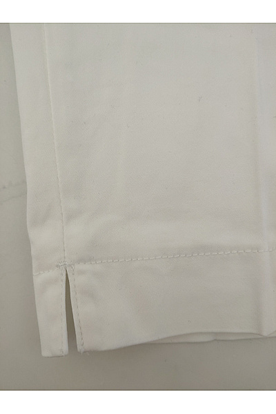 Ralph Lauren Bílé bavlněné rovné kalhoty s puky Vel. 40 | Ralph Lauren | obrázek 3