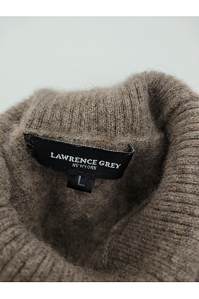 LAWRENCE GREY Dámský hnědý kašmírový rolák s copánkovým vzorem Vel. L | LAWRENCE GREY | obrázek 7