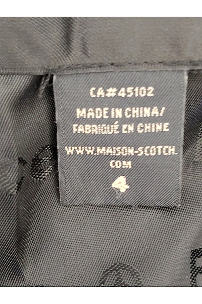 MAISON SCOTCH Šedé vlněné sako na zip elegantní vypasované Velikost 4 | MAISON SCOTCH | obrázek 6