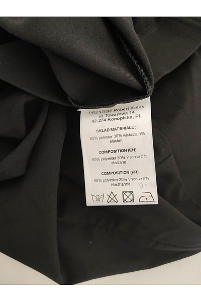Stylove Černé elegantní pouzdrové šaty s dlouhým rukávem Vel. L | stylove | obrázek 4