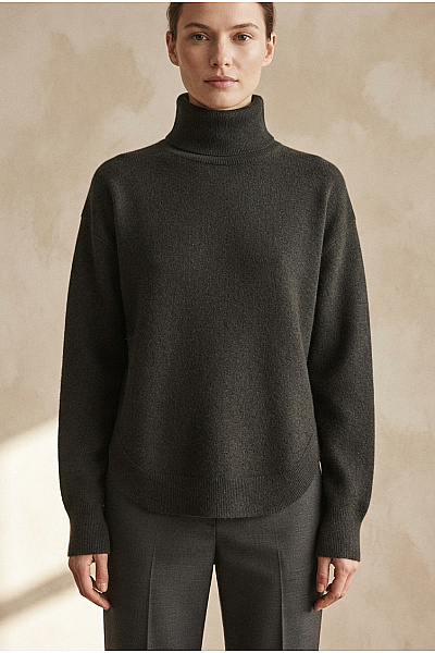 French Connection Dámský černý Pletený Rolák Oversized Vel. S