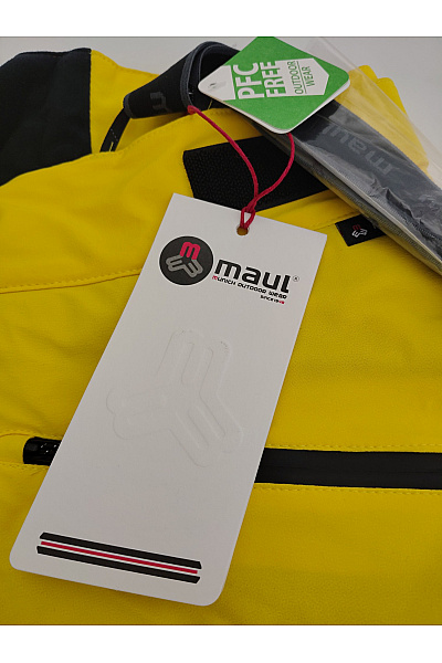 MAUL SPORTS Žluté dámské lyžařské kalhoty s kšandami a kapsami Velikost DE 42 | MAUL SPORTS | obrázek 6