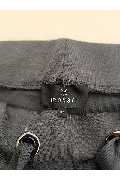 Monari Šedé dámské cargo tepláky s kapsami na stehnech Velikost EU 38 | monari | obrázek 5