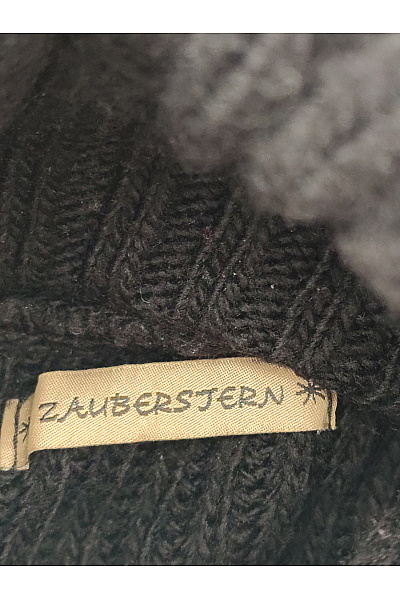 ZAUBERSTERN Černý dámský pletený rolák crop střihu Vel. M | ZAUBERSTERN | obrázek 5