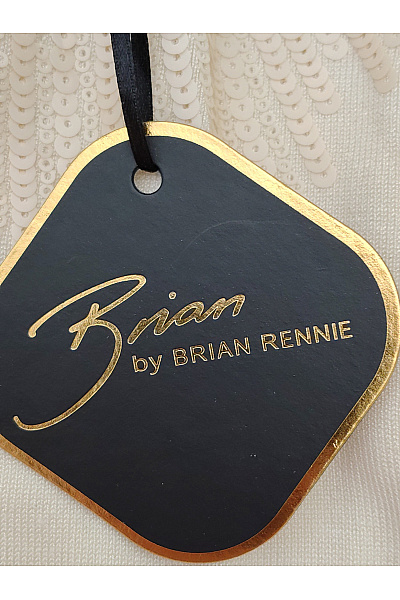 Brian Rennie Béžová dámská halenka s dlouhým rukávem a stojáčkem Velikost DE 34 | Brian Rennie | obrázek 5