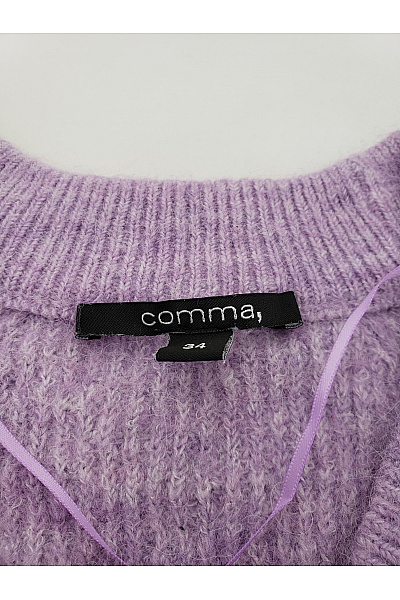 COMMA Fialový pletený kardigan do véčka na knoflíky Vel. EU 34 | COMMA | obrázek 5