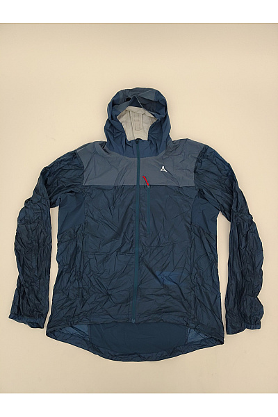 SCHOFFEL Modrá pánská sportovní větrová bunda s kapucí na běhání a turistiku Vel. DE 54 | SCHOFFEL | obrázek 2