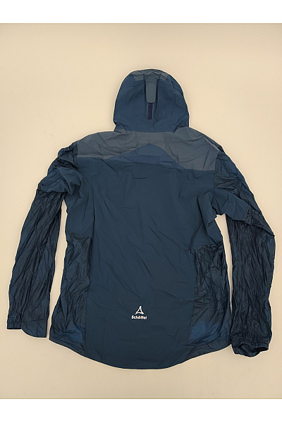 SCHOFFEL Modrá pánská sportovní větrová bunda s kapucí na běhání a turistiku Vel. DE 54 | SCHOFFEL | obrázek 8