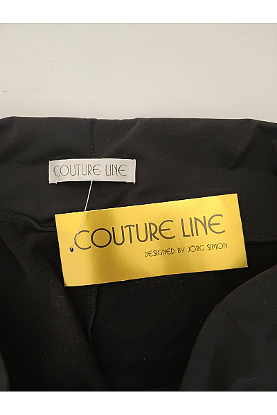 COUTURE LINE Černé široké kalhoty s vysokým pasem a kapsami Velikost DE 22 | COUTURE LINE | obrázek 4