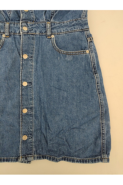 Calvin Klein Modré džínové košilové mini šaty bavlněné Vel. S | Calvin Klein | obrázek 3