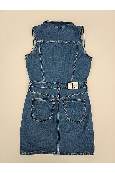 Calvin Klein Modré džínové košilové mini šaty bavlněné Vel. S | Calvin Klein | obrázek 7