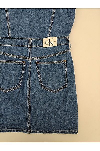 Calvin Klein Modré džínové košilové mini šaty bavlněné Vel. S | Calvin Klein | obrázek 8