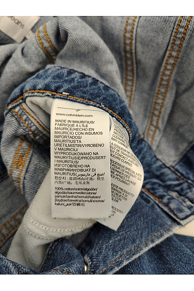 Calvin Klein Modré džínové košilové mini šaty bavlněné Vel. S | Calvin Klein | obrázek 9