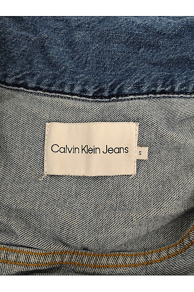Calvin Klein Modré džínové košilové mini šaty bavlněné Vel. S | Calvin Klein | obrázek 10