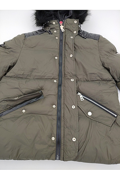 Geographical Norway Pánská khaki prošívaná zimní bunda s kapucí a kožíškem Vel. EU S | Geographical Norway | obrázek 6
