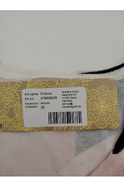 Dámský vzorovaný pulovr s dlouhým rukávem Velikost DE 38 | Unimoda | obrázek 7