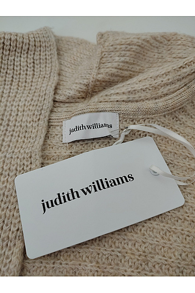 Judith Williams Béžový pletený kardigan oversized s netopýřími rukávy Vel. DE 46 | Judith Williams | obrázek 5