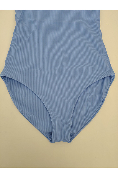 MYMARINI Modré žebrované dámské body s dvojitými ramínky Vel. XS | MYMARINI | obrázek 3