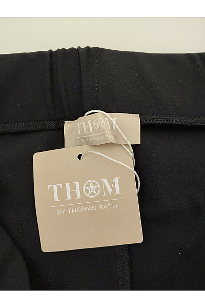 THOM By Thomas Rath Černé dámské kalhoty s širokými nohavicemi a vysokým pasem Velikost DE 23 | THOM By Thomas Rath | obrázek 3