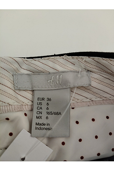 HM Černá pouzdrová mini sukně s kapsami business Velikost 36 | HM  | obrázek 4