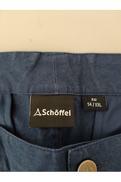 SCHOFFEL Pánské konopné cargo kraťasy modré bermudy Velikost XXL | SCHOFFEL | obrázek 5