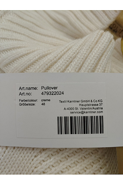 Belinda Gold Béžový pletený pulovr se stojáčkem oversized Vel. EU 48 | Belinda Gold | obrázek 5