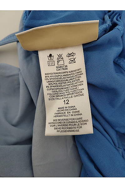 MICHAEL KORS Modré jednodílné plavky asymetrické vyztužené | MICHAEL KORS | obrázek 6