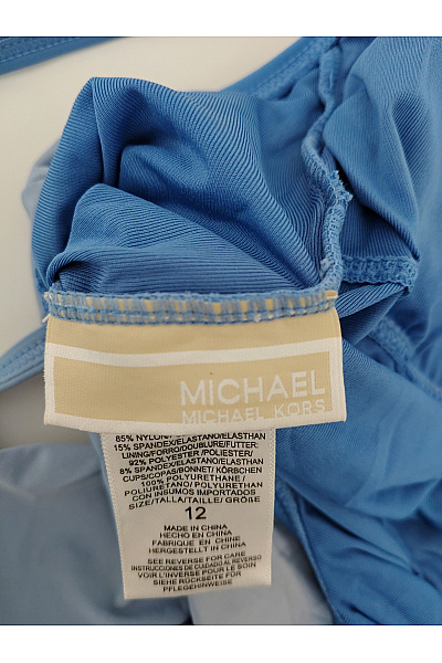 MICHAEL KORS Modré jednodílné plavky asymetrické vyztužené | MICHAEL KORS | obrázek 7