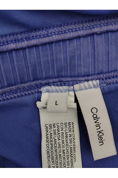 Calvin Klein Modré jednodílné žebrované plavky s vykrojenými zády Vel. L | Calvin Klein | obrázek 7