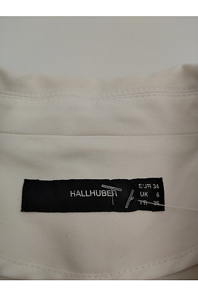 HALLHUBER Béžové dámské sako s jedním knoflíkem elegantní business Vel. 34 | HALLHUBER | obrázek 7