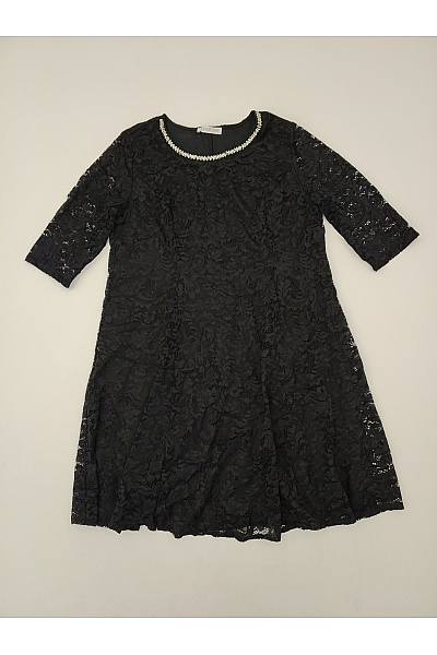 COUTURE LINE Černé krajkové koktejlové šaty do áčka Velikost DE 50 | COUTURE LINE | obrázek 2
