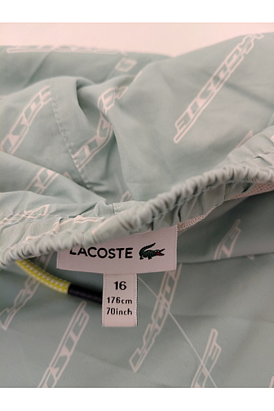 LACOSTE Zelené plavecké kraťasy s potiskem Velikost 16 | LACOSTE | obrázek 9