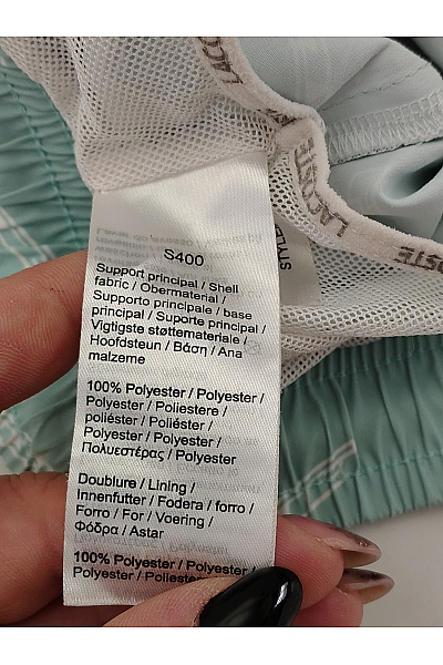 LACOSTE Zelené plavecké kraťasy s potiskem Velikost 16 | LACOSTE | obrázek 10