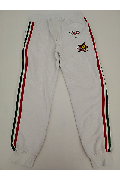 VERSACE Bílé sportovní tepláky s potiskem a gumou na nohavicích Vel. M | VERSACE | obrázek 9