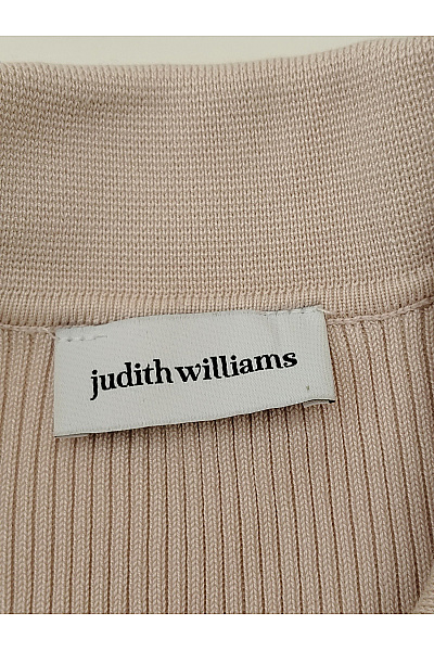 Judith Williams Béžový dámský pletený žebrovaný pulovr s límečkem Velikost DE 40 | Judith Williams | obrázek 5