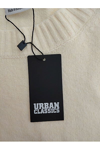 URBAN CLASSICS Béžový oversized pletený pulovr Velikost XL | URBAN CLASSICS | obrázek 4